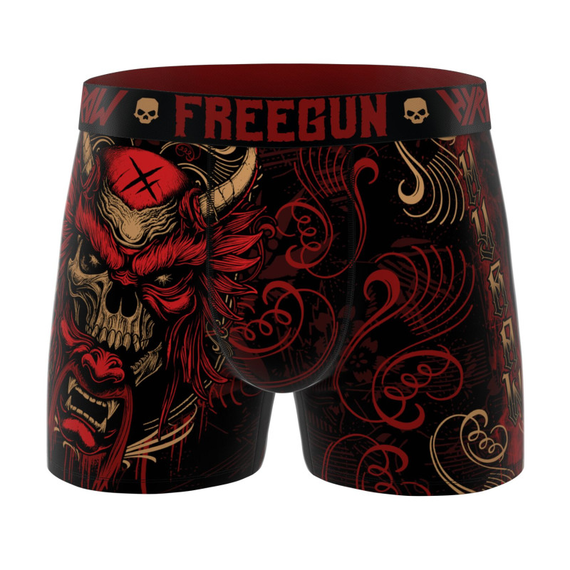 Lot de 4 Boxers Microfibre homme Hyraw Imprimé | FREEGUN