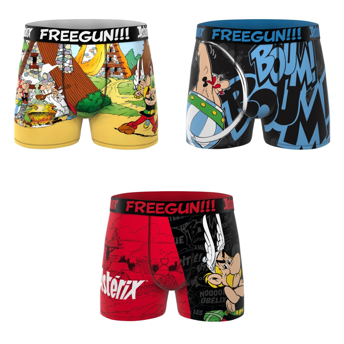 Lot de 3 boxers garçon Asterix