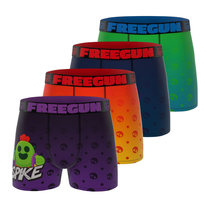 Lot de 4 Boxers Microfibre garcon Imprimé Brawl Stars |