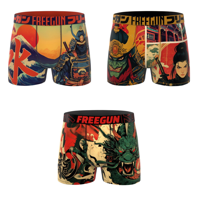 Lot de 3 boxers homme collection Mangaka