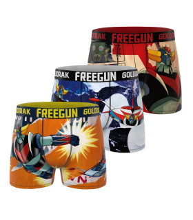 Lot de 3 boxers homme Goldorak