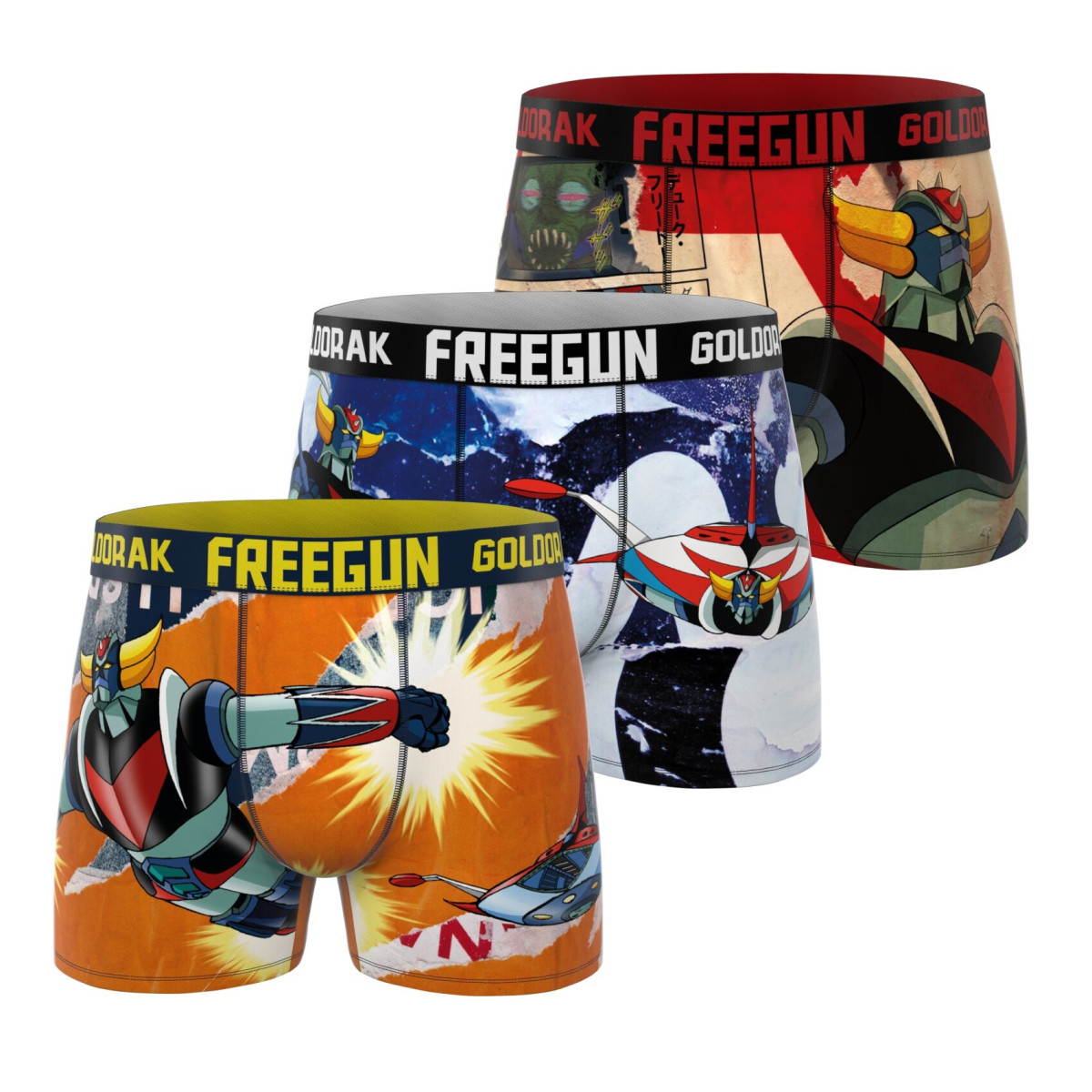 Lot de 3 boxers homme Goldorak