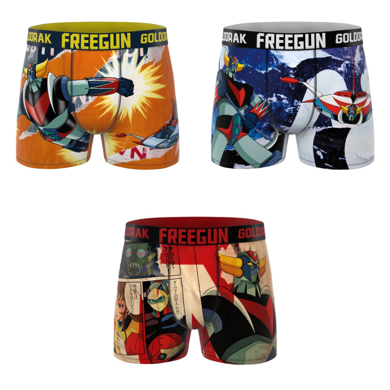 Lot de 3 boxers homme Goldorak