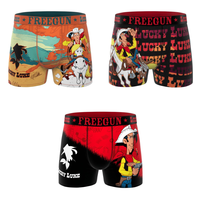 Lot de 3 boxers homme Lucky luke