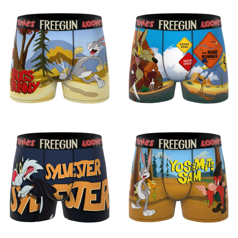 Lot de 4 boxers homme Looney Tunes