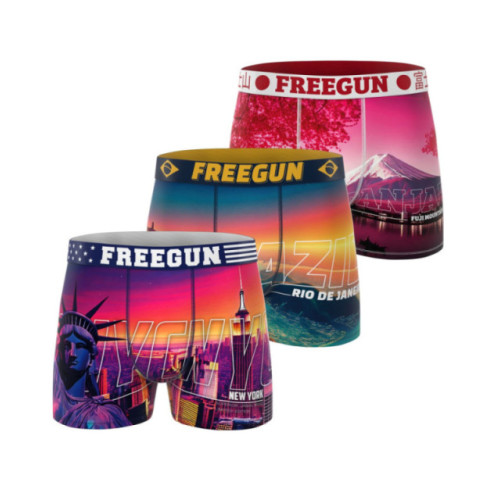 Lot de 3 boxers junior collection World Painting
