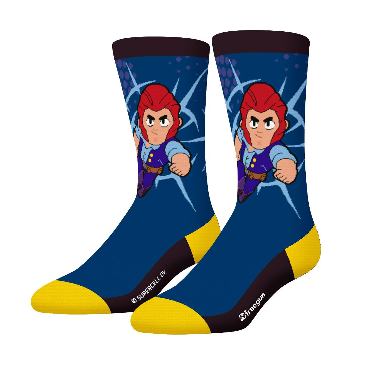 Lot de 4 Paires de Chaussettes garcon Imprimé Brawl Stars - Freegun - Photo 4
