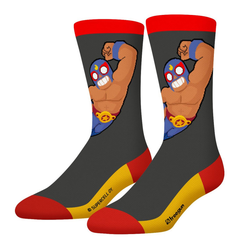 Lot de 4 Paires de Chaussettes garcon Imprimé Brawl Stars - Freegun - Photo 6