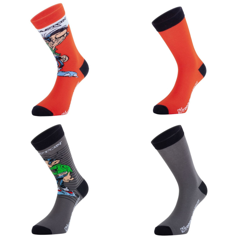 Lot de 4 paires de chaussettes homme Gaston Lagaffe A2