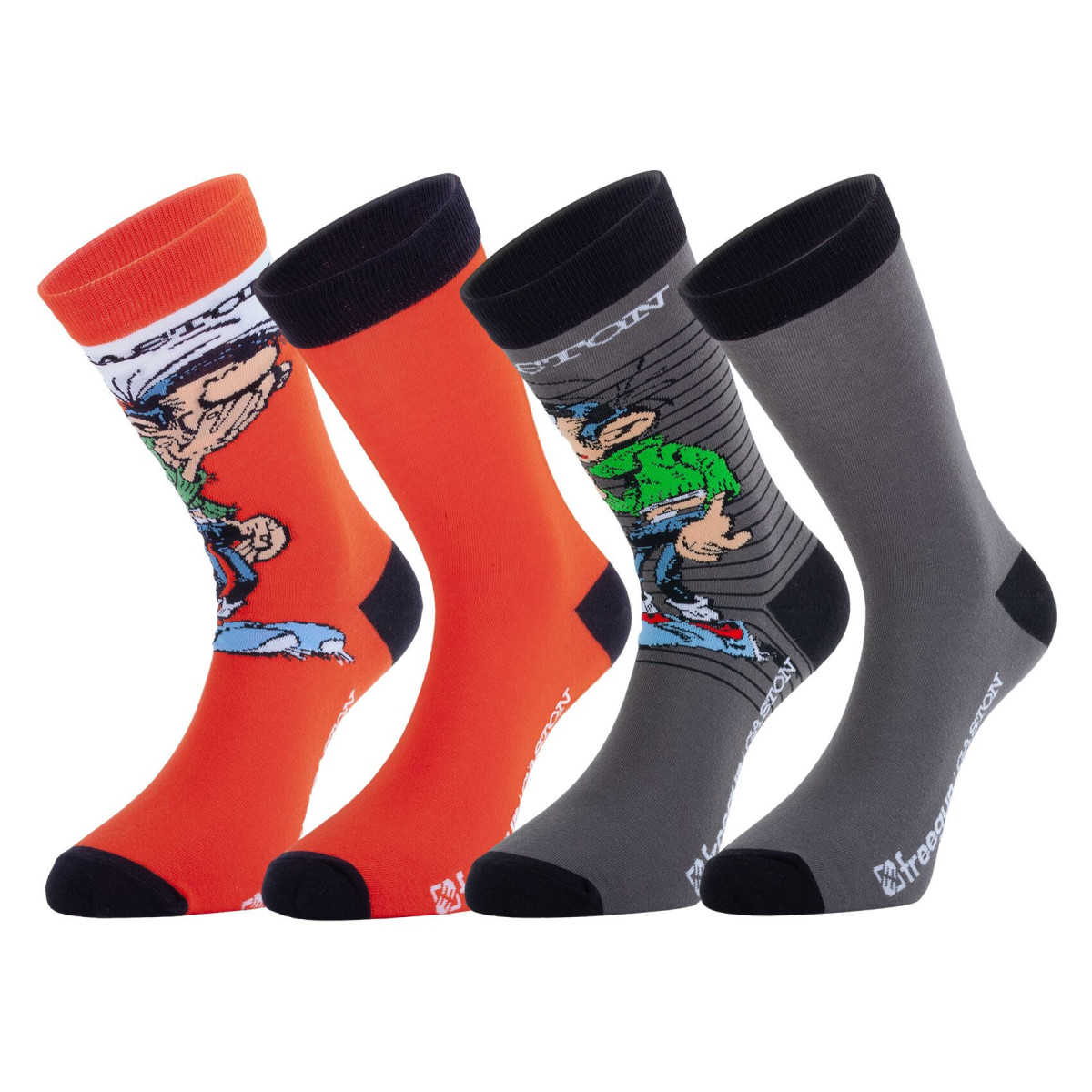 Lot de 4 paires de chaussettes homme Gaston Lagaffe A2 - Photo 2