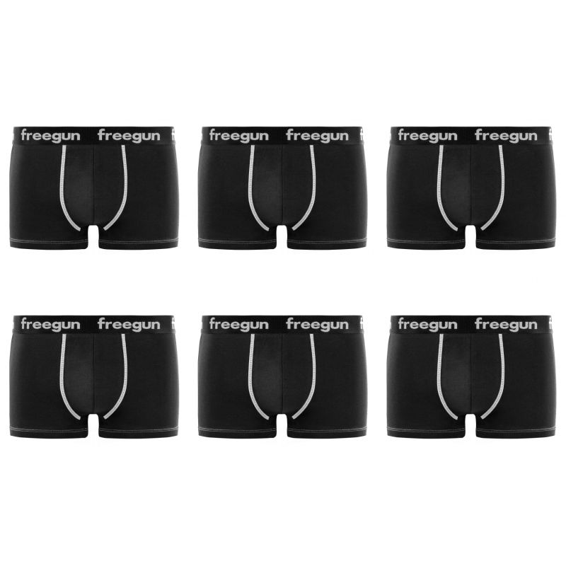 Lot de 6 boxers Freegun homme en Coton