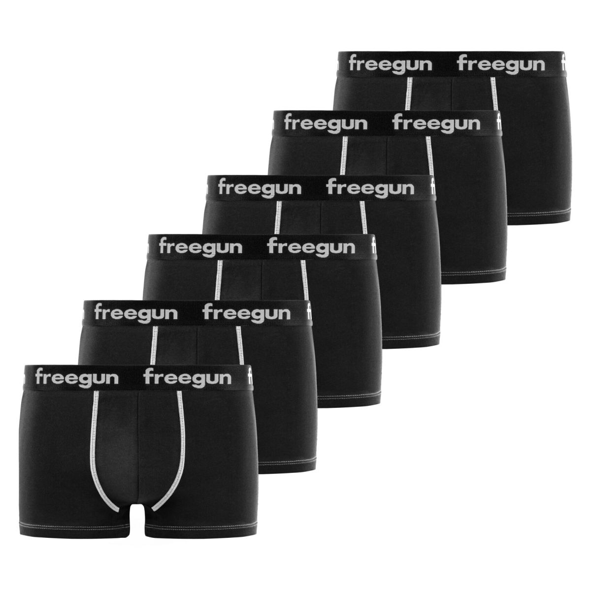 Lot de 6 boxers Freegun homme en Coton