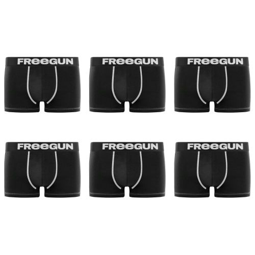 Lot de 6 Boxers Freegun homme microfibre
