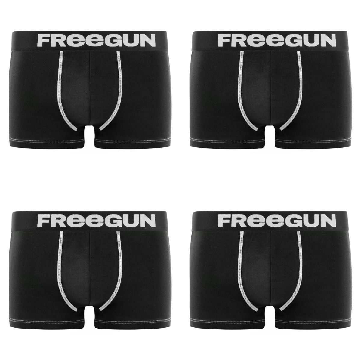 Lot de 4 Boxers Freegun homme microfibre