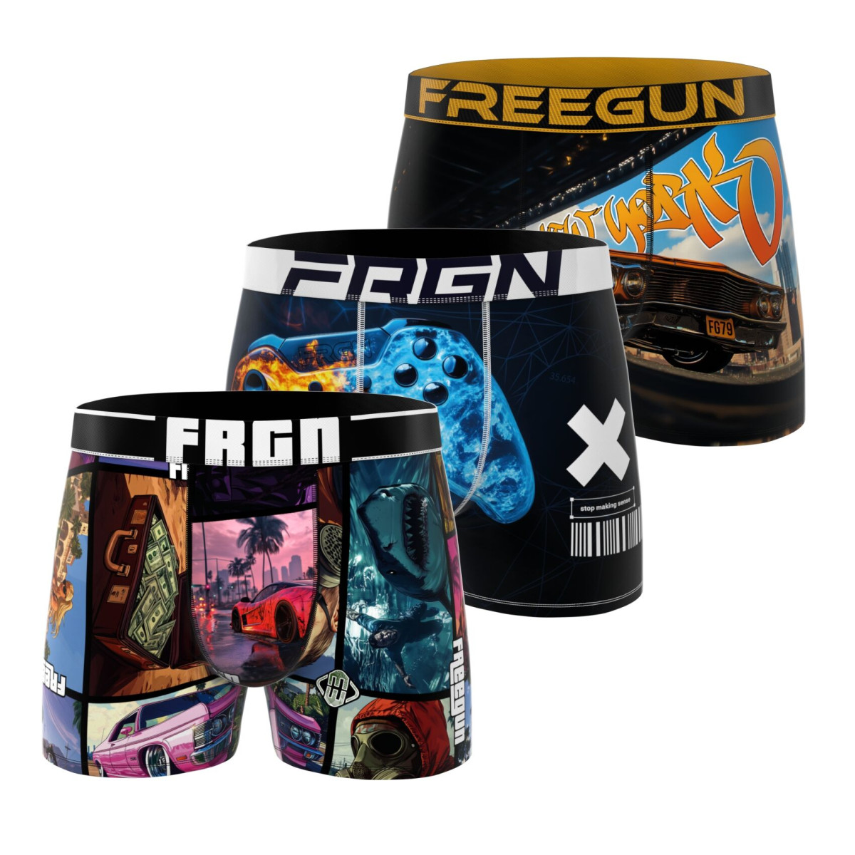 Lot de 3 boxers homme collection Gaming