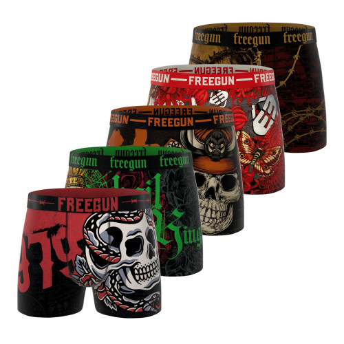 Lot de 5 boxers homme collection Rock That