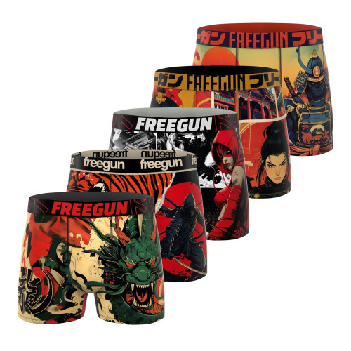 Lot de 5 boxers homme collection Mangaka