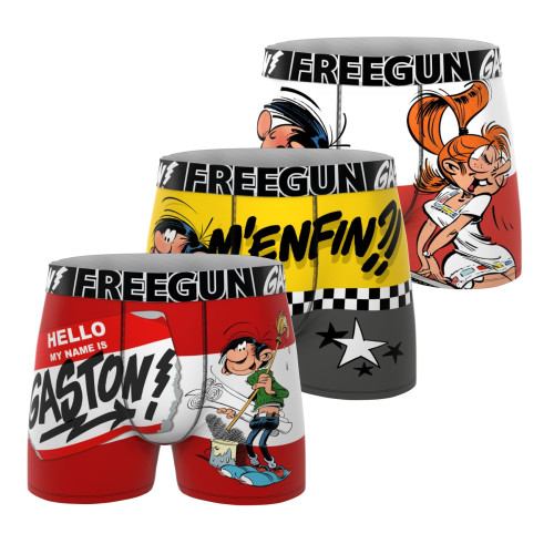 Lot de 3 boxers homme Gaston Lagaffe