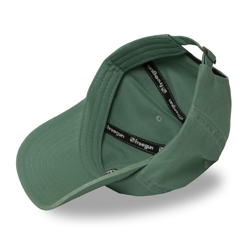 Casquette Dad cap Strapback / Boucle - Verte - Freegun