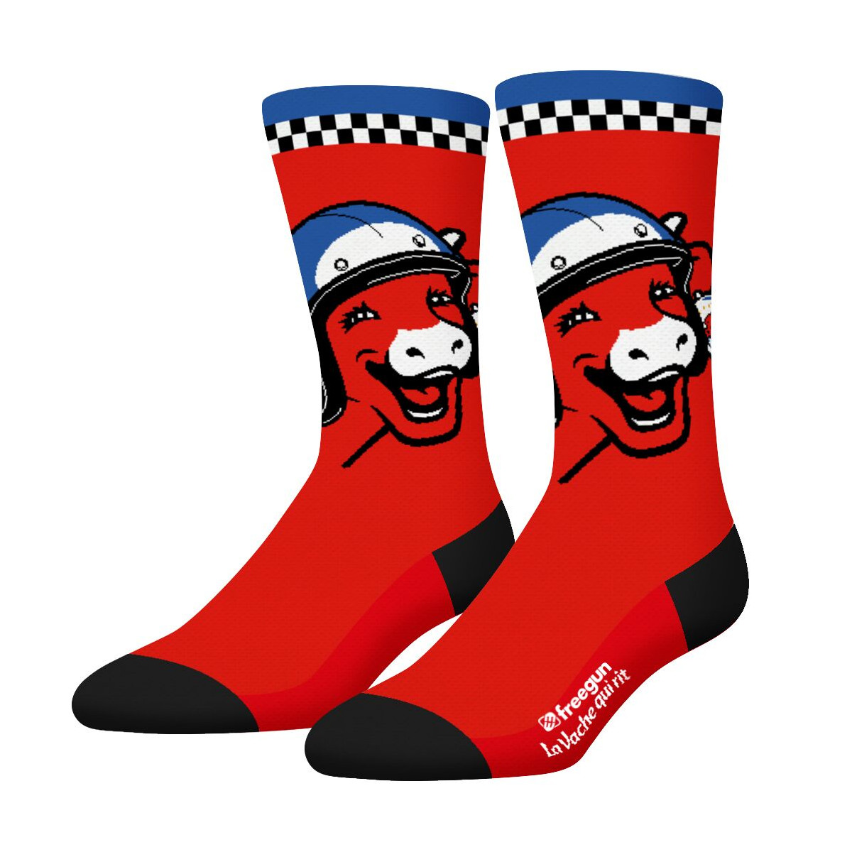 Lot de 4 Paires de Chaussettes homme Ville La Vache Qui Rit Imprimé - Freegun