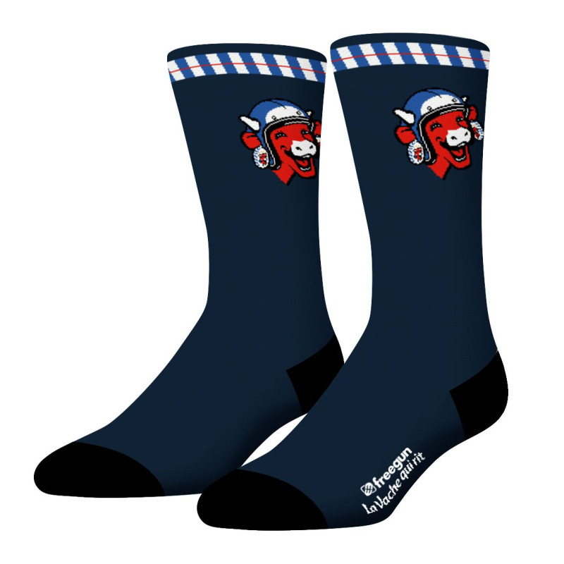 Lot de 4 Paires de Chaussettes homme Ville La Vache Qui Rit Imprimé - Freegun