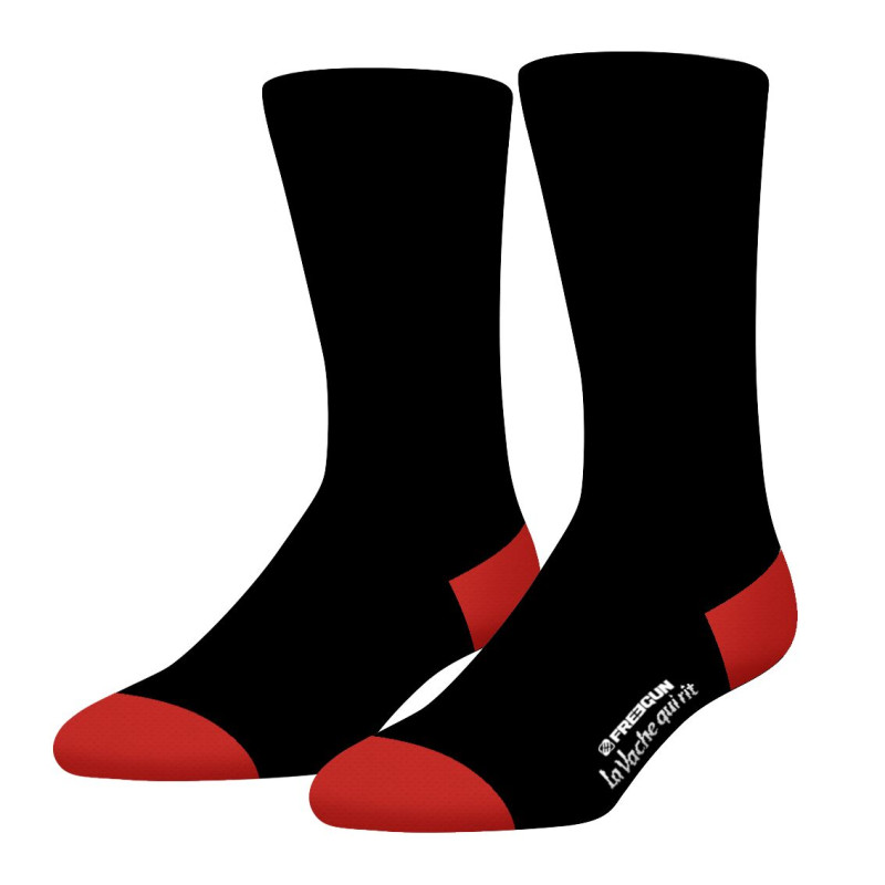 Lot de 4 Paires de Chaussettes homme Ville La Vache Qui Rit Imprimé - Freegun