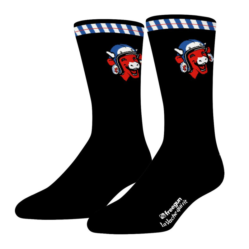 Lot de 4 Paires de Chaussettes homme Ville La Vache Qui Rit Imprimé - Freegun
