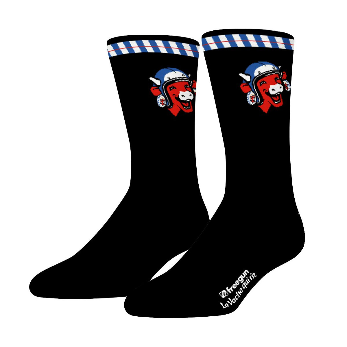 Lot de 4 Paires de Chaussettes homme Ville La Vache Qui Rit Imprimé - Freegun