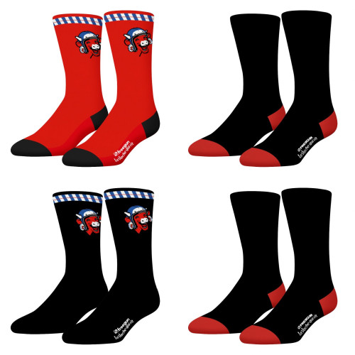 Lot de 4 paires de chaussettes homme La Vache Qui Rit