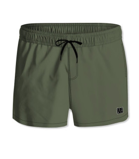 Short de bain homme ECO2 Kaki | Freegun