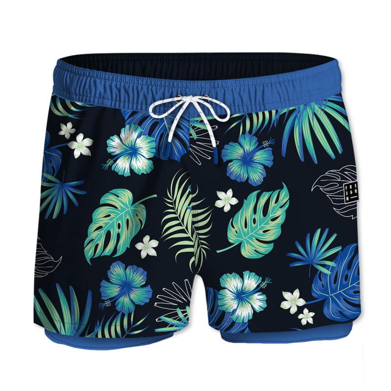 Short de bain homme Fluo Bleu | Freegun