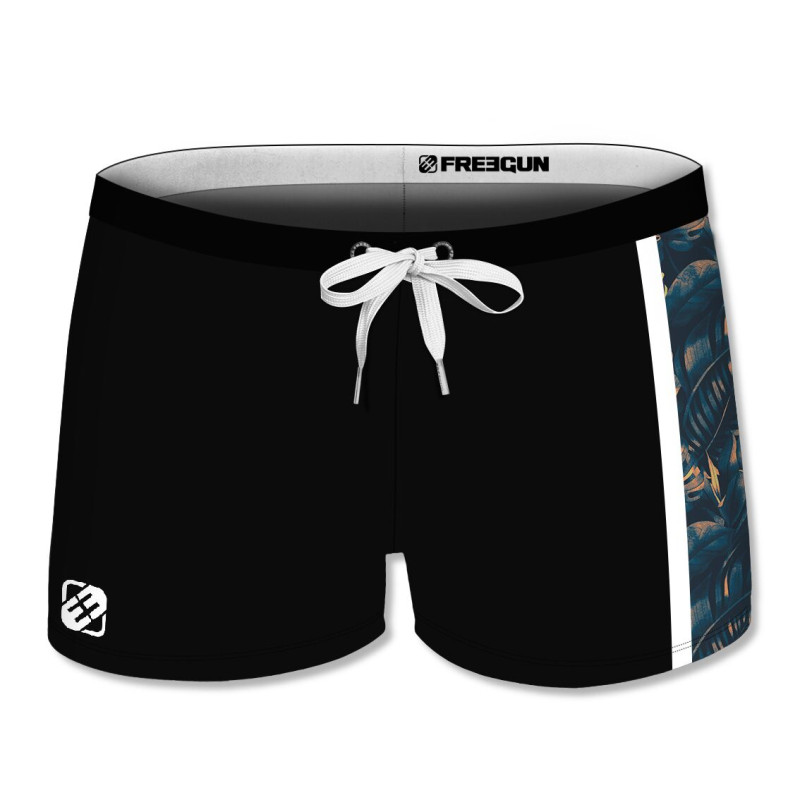 Boxer de bain homme TROPICAL 3 Noir | Freegun