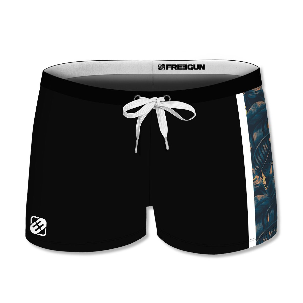 Boxer de bain homme TROPICAL 3 Noir | Freegun