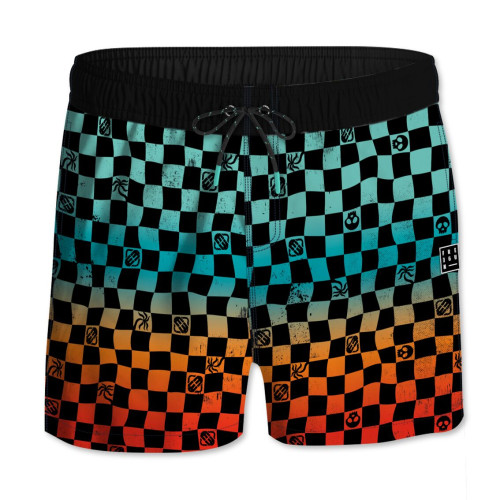 Short de bain garcon Imprimé Turquoise | Freegun