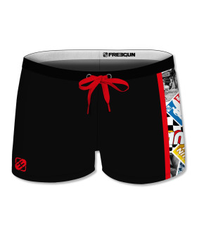 Boxer de bain garcon Uni Noir | Freegun