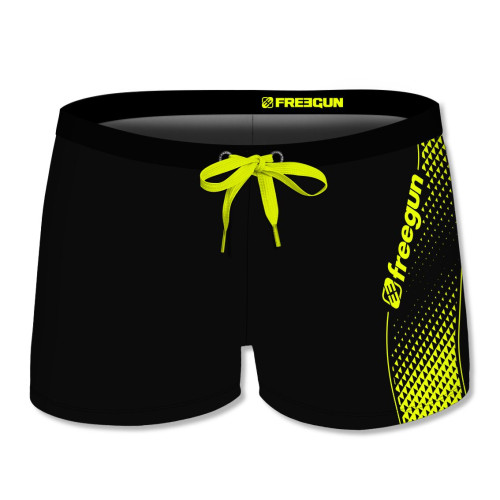 Boxer de bain garcon Uni Noir | Freegun
