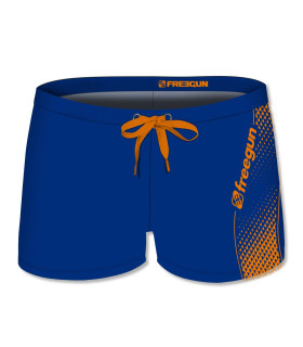 Boxer de bain enfant imprimé uni Blue