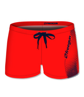 Boxer de bain garcon Uni Rouge | Freegun
