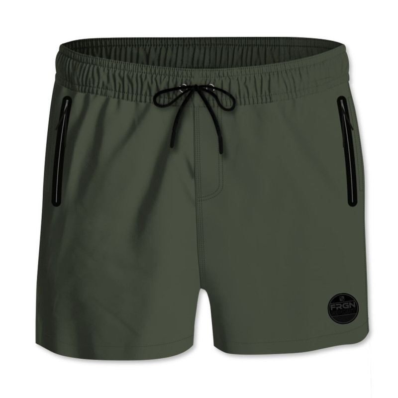 Short de bain homme NEON PREMIUM Kaki | Freegun