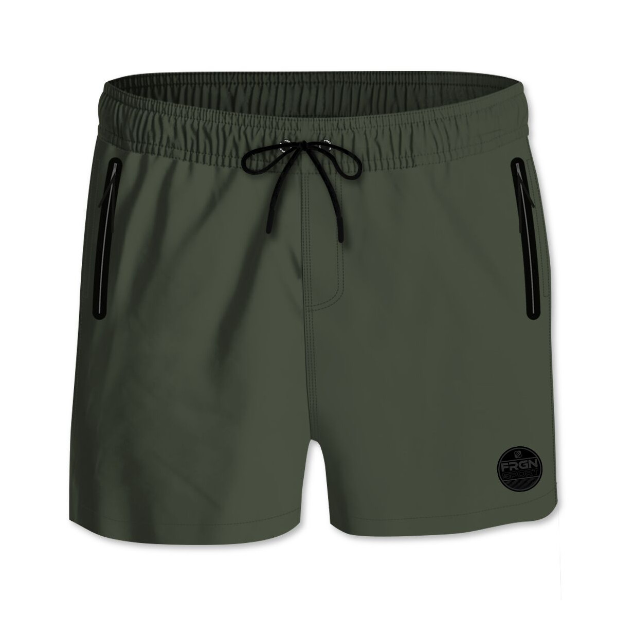 Short de bain homme NEON PREMIUM Kaki | Freegun