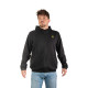 Sweat sport zippé à capuche homme en interlock et patch rubber Clyde