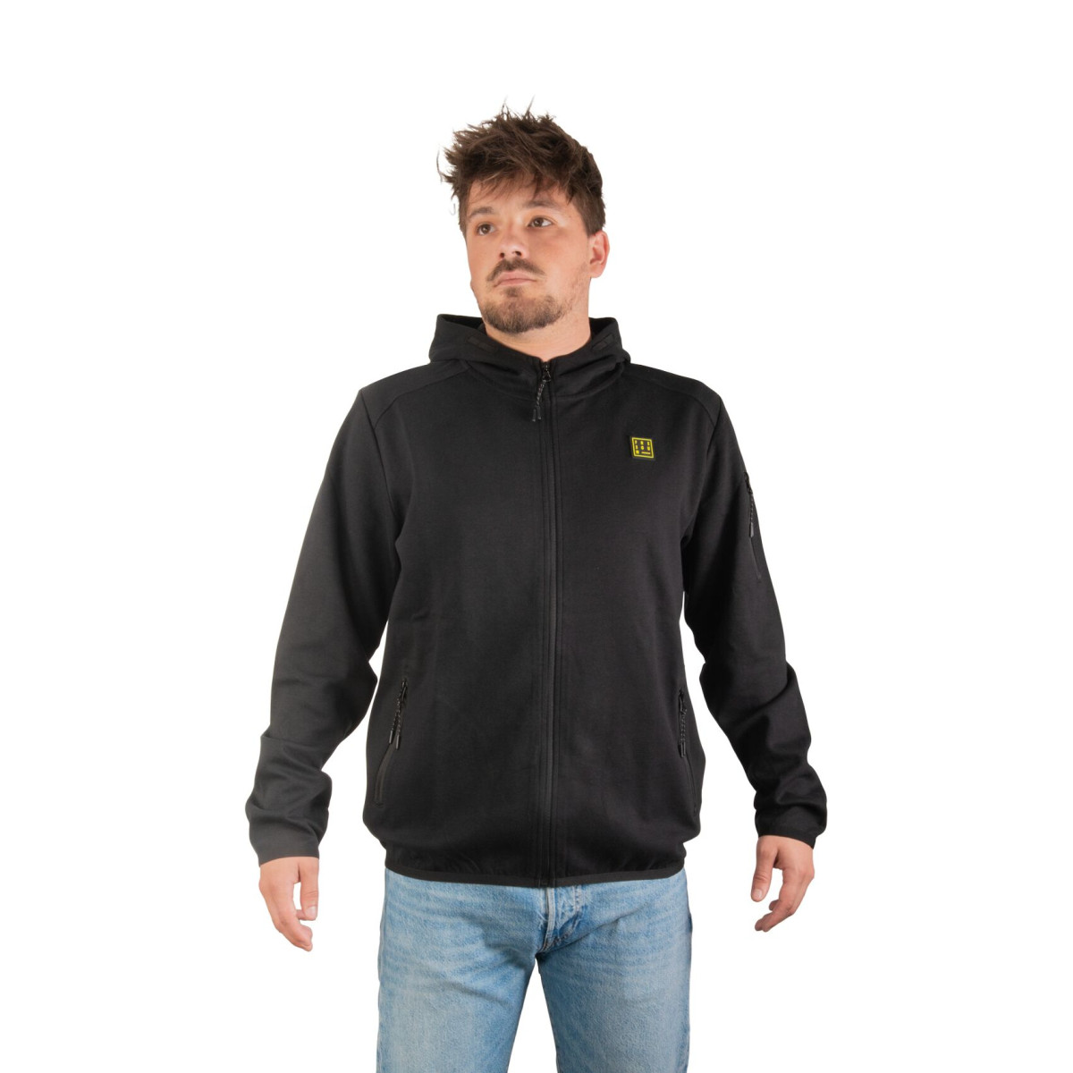 Sweat à capuche Zippé Noir | FREEGUN