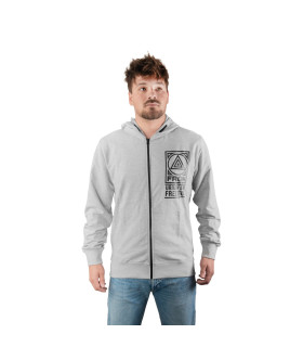Sweat à capuche Zippé Gris | FREEGUN