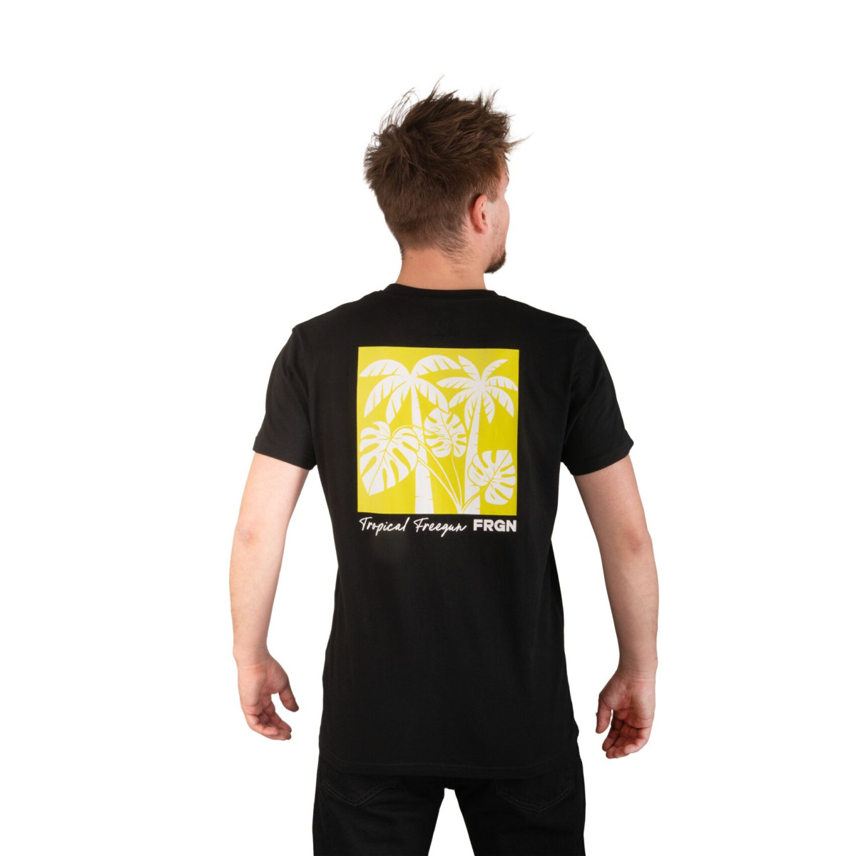 T-shirt homme en coton 140GSM imprimé devant et dos Boris