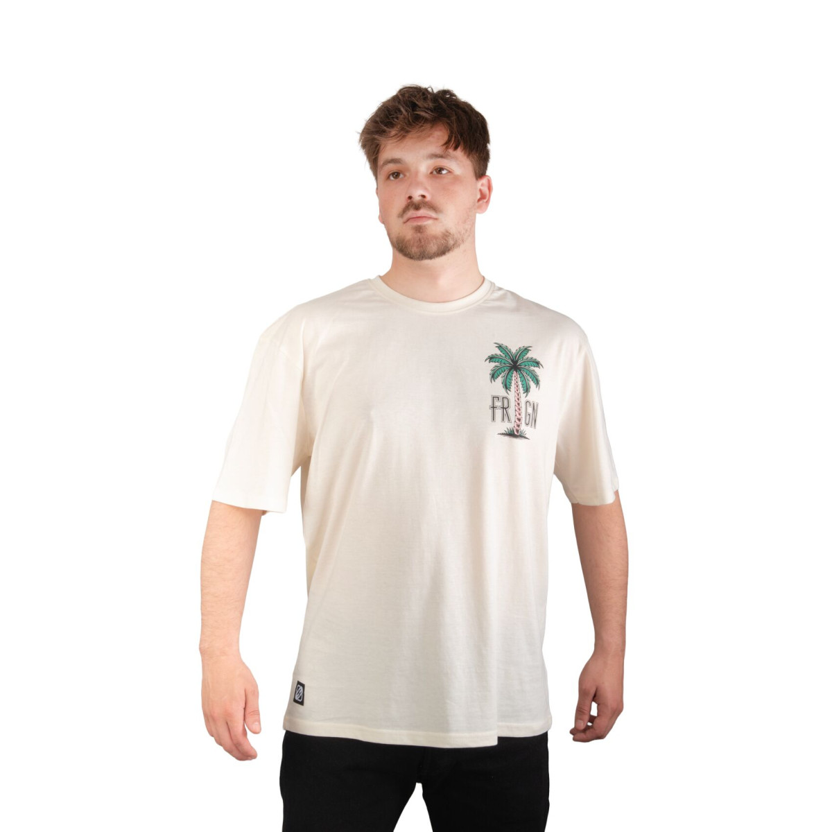 T-shirt homme en jersey 140GSM imprimé devant et dos Vibes