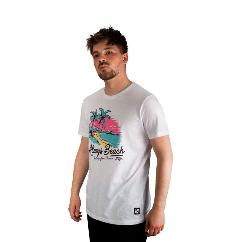 T-shirt homme en jersey 140GSM imprimé devant Hawaii