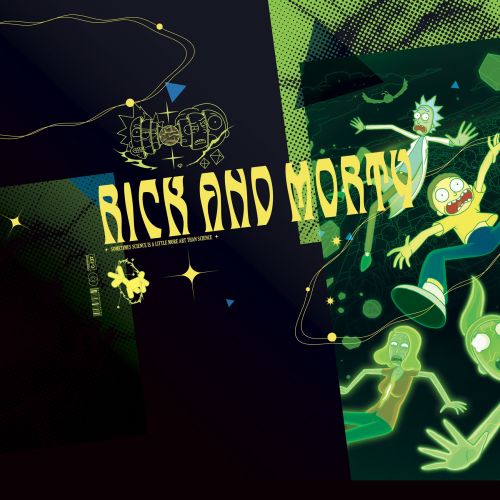 Lot de 3 boxers homme Rick and Morty