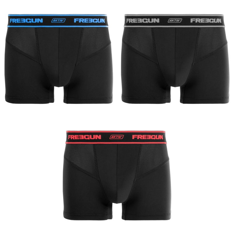Lot de 3 Boxers Freegun homme Aktiv Sport