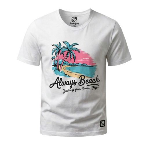 T-shirt junior en jersey imprimé devant Hawaii | FREEGUN