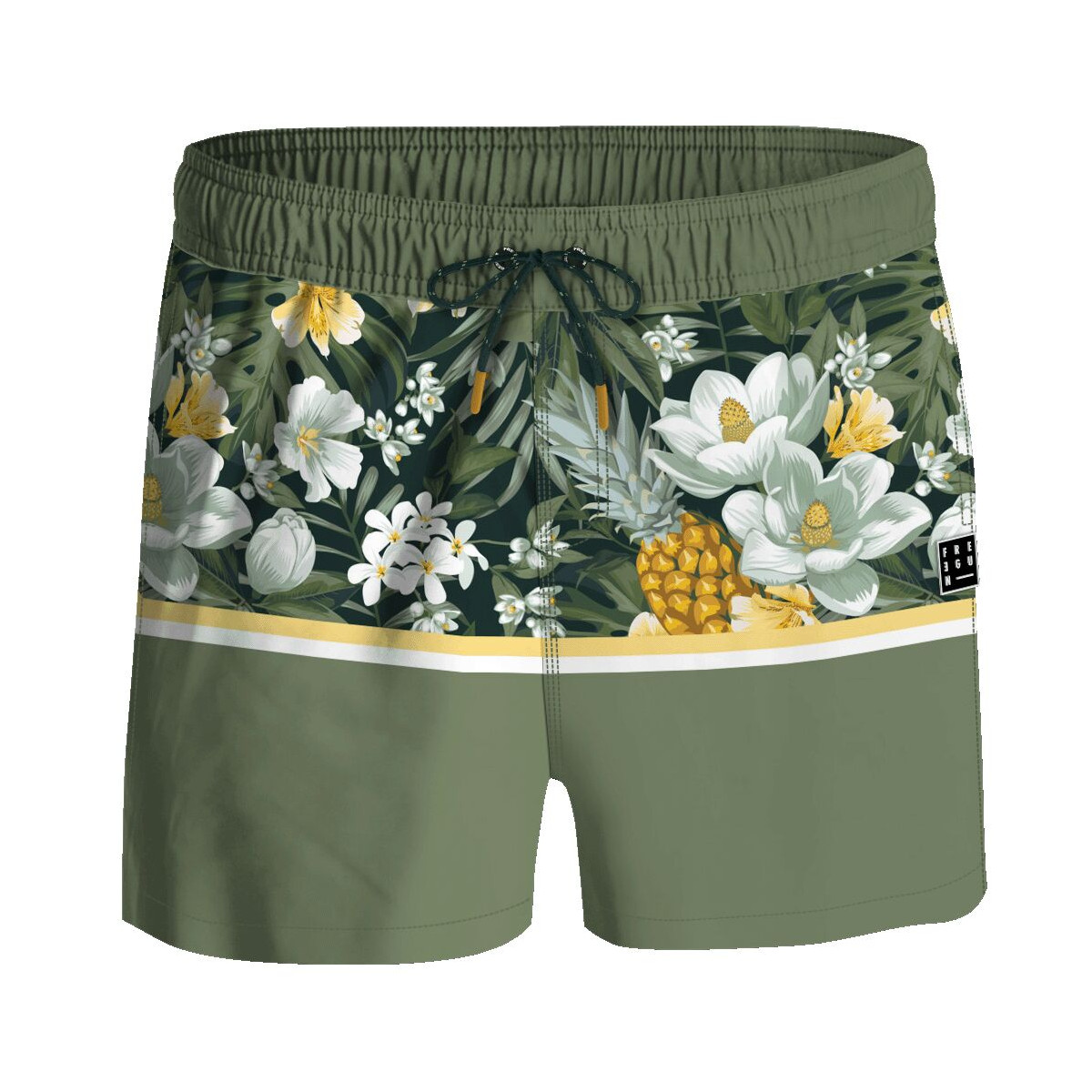 Short de bain court homme avec filet intérieur Heat